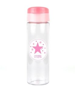 botella rosa agua infantil