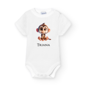 bodie personalizable para bebés diseño chimpancé